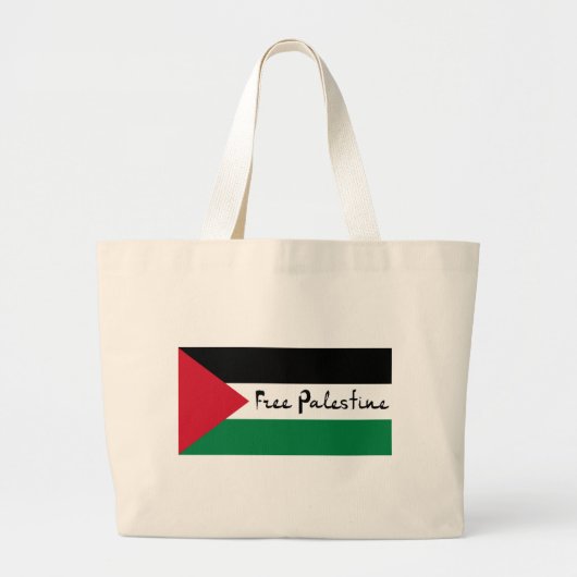 Vrij Palestina - ط ي ن - Palestijnse vlag - س Pale Grote Tote Bag (Voorkant)