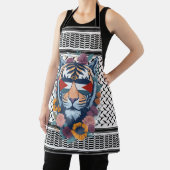 Vrij Palestina ARABIC MET MAP-tijger Schort (Insitu)