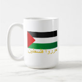 Vrij Palestina (Arabisch) Koffiemok (Links)