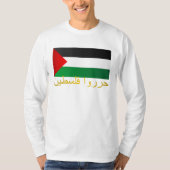 Vrij Palestina (Arabisch) T-shirt (Voorkant)