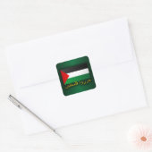 Vrij Palestina (Arabisch) Vierkante Sticker (Envelop)