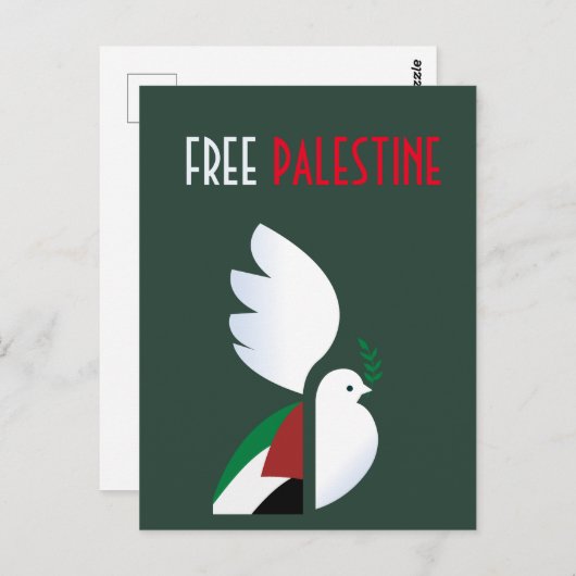Vrij Palestina Briefkaart (Voorkant / Achterkant)