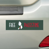 Vrij Palestina Bumpersticker (Op auto)