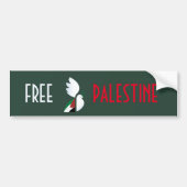Vrij Palestina Bumpersticker (Voorkant)