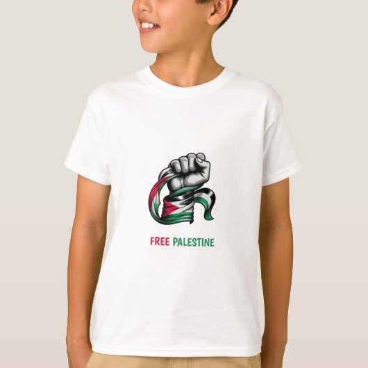 Vrij Palestina einde apartheid Gaza T-shirt (Voorkant)