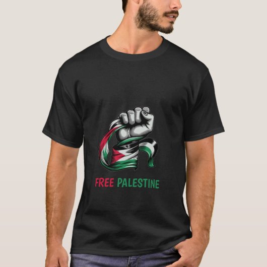Vrij Palestina einde apartheid Gaza T-shirt (Voorkant)