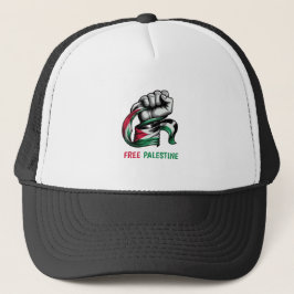 Vrij Palestina einde apartheid Gaza Trucker Pet