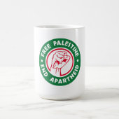 Vrij Palestina Einde Apartheid Koffiemok (Center)