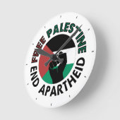 Vrij Palestina einde Apartheid Palestijnse vlag Ronde Klok (Hoek)
