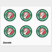 Vrij Palestina Einde Apartheid Ronde Sticker (Vel)