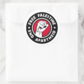 Vrij Palestina Einde Apartheid Ronde Sticker (Tas)