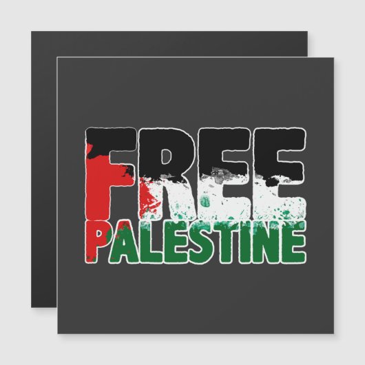 Vrij Palestina Einde Apartheid Stop Oorlog (Voorkant / Achterkant)