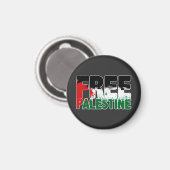 Vrij Palestina Einde Apartheid Stop Oorlog Magneet (Voorkant / Achterkant)
