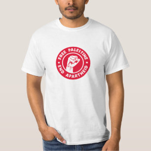 Vrij Palestina Einde Apartheid T-shirt