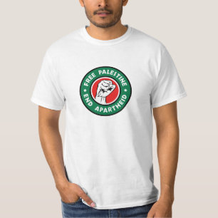 Vrij Palestina Einde Apartheid T-shirt