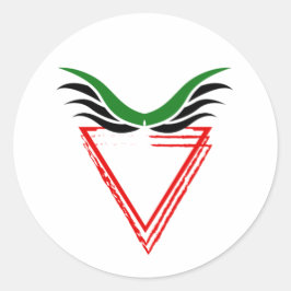 Vrij Palestina Einde Apartheid Vlag Ronde Sticker