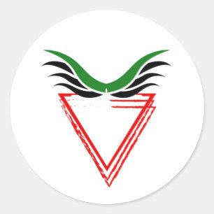 Vrij Palestina Einde Apartheid Vlag Ronde Sticker