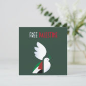 Vrij Palestina Feestdagenkaart (Staand voorkant)