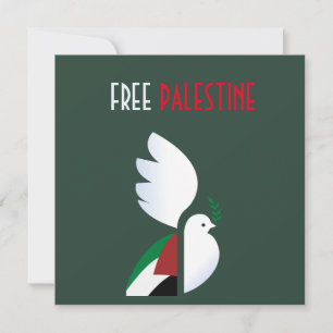 Vrij Palestina Feestdagenkaart