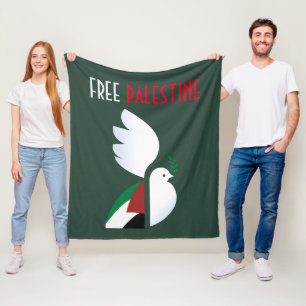 Vrij Palestina Fleece Deken