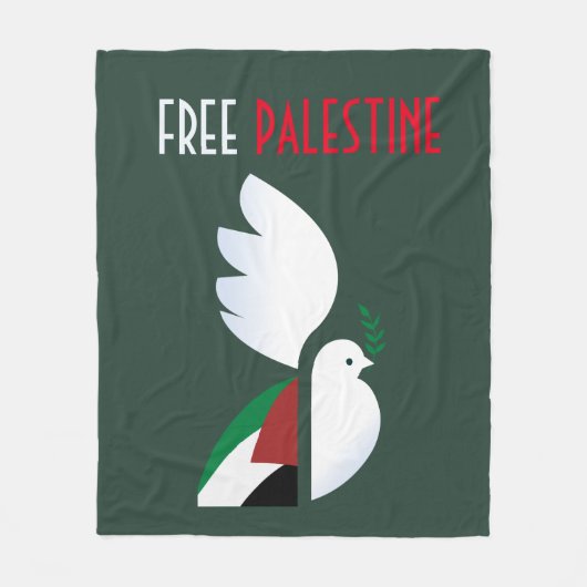 Vrij Palestina Fleece Deken (Voorkant)