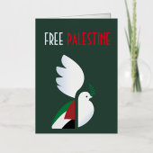 Vrij Palestina Folie Wenskaart (Voorkant)