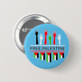 Vrij Palestina Gaza Palestijns Ronde Button 5,7 Cm (Voorkant /achterkant)