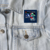 Vrij Palestina Gazagenocide Palestijns Vierkante Button 5,1 Cm (In situ)