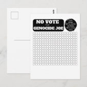 VRIJ PALESTINA - Geen stem voor genocide Joe - Ple Briefkaart (Voorkant / Achterkant)