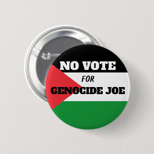 VRIJ PALESTINA - Geen stem voor genocide Joe - Ple Ronde Button 5,7 Cm