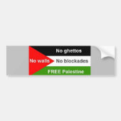 Vrij Palestina - Gepersonaliseerd Bumpersticker (Voorkant)