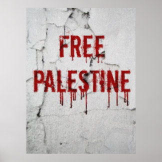 Vrij Palestina - geschilderd Poster