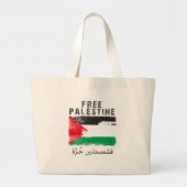 Vrij Palestina Grote Tote Bag (Voorkant)
