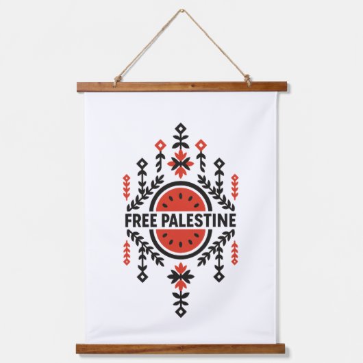 Vrij Palestina Hangend Wandkleed (Voorkant)