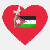 Vrij Palestina Hart Hart Sticker (Voorkant)
