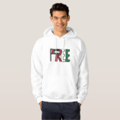 Vrij Palestina Hoodie (Voorkant volledig)