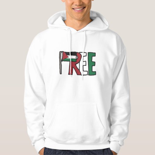Vrij Palestina Hoodie (Voorkant)