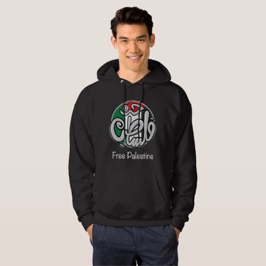 Vrij Palestina Hoodie (Voorkant volledig)