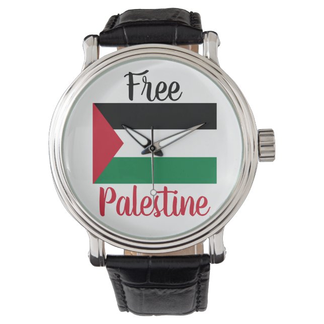 Vrij Palestina Horloge (Voorkant)