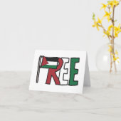 Vrij Palestina Kaart (Gele Bloem)