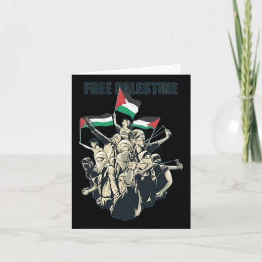 Vrij Palestina Kaart (Voorkant)