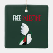 Vrij Palestina Keramisch Ornament (Achterkant)