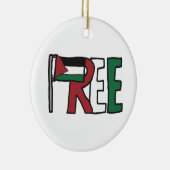 Vrij Palestina Keramisch Ornament (Rechts)