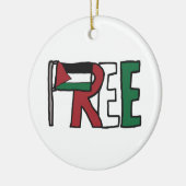 Vrij Palestina Keramisch Ornament (Links)