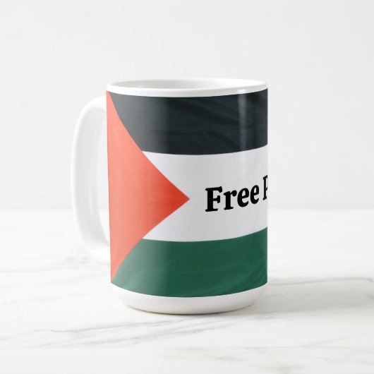 Vrij Palestina Koffiemok (Voorkant links)