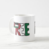 Vrij Palestina Koffiemok (Voorkant links)