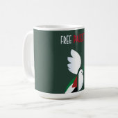 Vrij Palestina Koffiemok (Voorkant links)