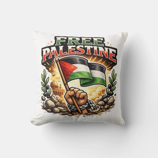 Vrij Palestina Kussen (Voorkant)