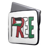 Vrij Palestina Laptop Sleeve (Voorkant Links)