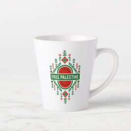 Vrij Palestina Latte Mok